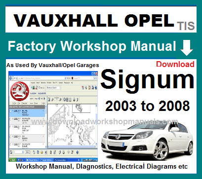Vauxhall Signum Workshop Repair Manual
